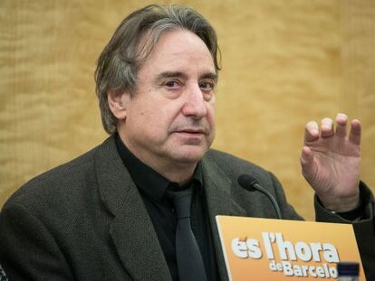 El actor Juanjo Puigcorb&eacute;, en un acto preelectoral