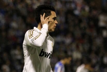 Callejón celebra su gol ante la Ponferradina.