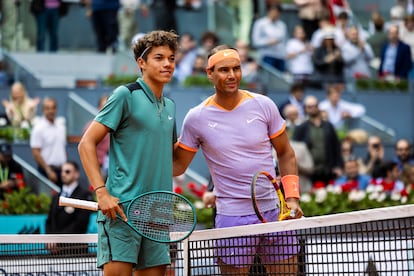 Blanch y Nadal, antes del duelo.