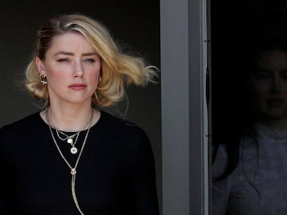 Amber Heard, a la salida del tribunal de Fairfax (Virginia), el 1 de junio.