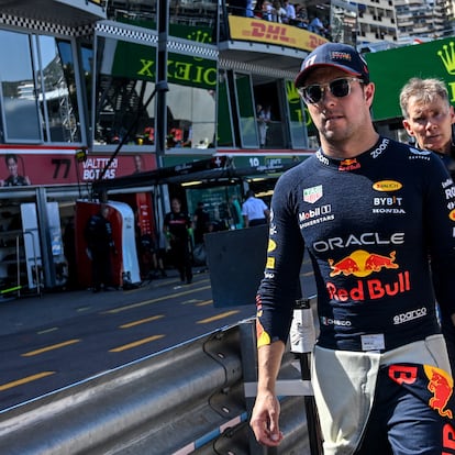 Checo Pérez en el Gran Premio de Mónaco de Fórmula 1