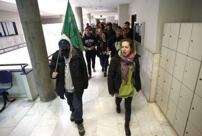 Protestas estudiantiles contra la 'ley Wert'.