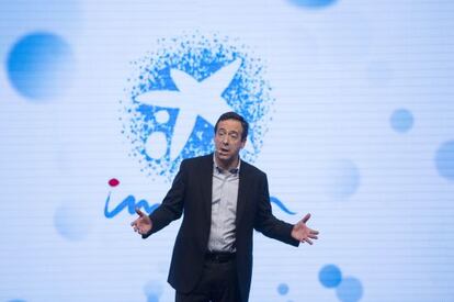 Gonzalo Gortázar, consejero delegado de CaixaBank, este jueves en Barcelona.