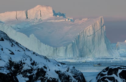 Icebergs desprendidos del glaciar Jakobshavn, en Ilulissat, Groenlandia.