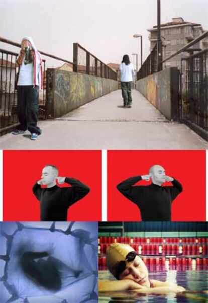 Fotomontaje de varias obras exhibidas en 'Artesto'.