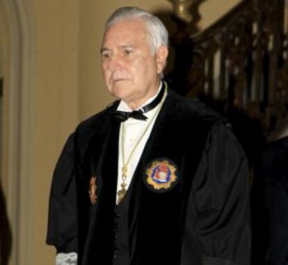 Dívar, en el acto conmemorativo del bicentenario del Supremo celebrado el lunes en Madrid.