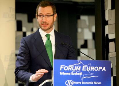 Maroto, durante su intervención en el Fórum Europa.