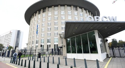 La sede de la Organización para la Prohibición de las Armas Químicas, en La Haya en 2018.