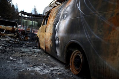 O devastador incêndio Camp Fire destruiu a cidade californiana de Paradise em novembro de 2018.