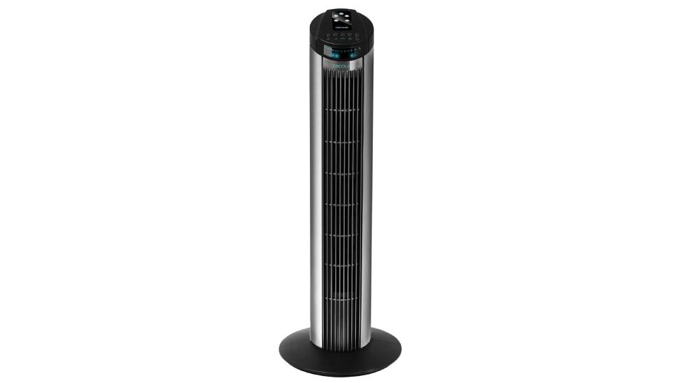 Ventilador de torre silencioso de la marca Cecotec.