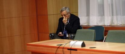 El ministro italiano de Econom&iacute;a Giulio Tremonti, en una reuni&oacute;n de la eurozona. 