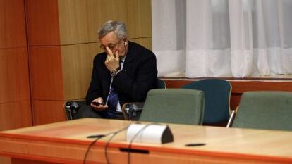 El ministro italiano de Econom&iacute;a Giulio Tremonti, en una reuni&oacute;n de la eurozona. 