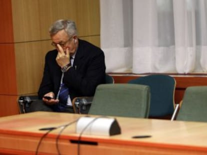 El ministro italiano de Econom&iacute;a Giulio Tremonti, en una reuni&oacute;n de la eurozona. 