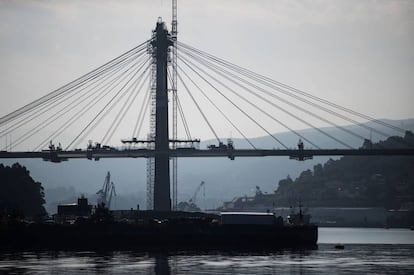 Obras del Puente de Rande.