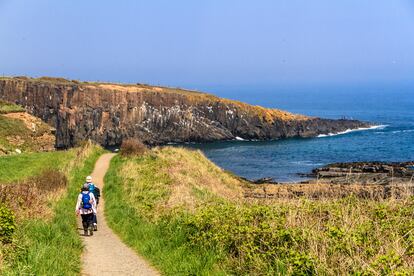 El recién bautizado como King Charles III England Coast Path será el sendero costero más largo del mundo, con más de 2.700 millas de largo, que rodearán toda la costa inglesa a través de algunos de sus más bellos paisajes. Pueblos, ciudades, puertos costeros y lugares patrimoniales serán las paradas que nos hagan descubrir la Inglaterra que huele a salitre. En la imagen, el King Charles III England Coast Path, en su recorrido entre Howick y Craster.