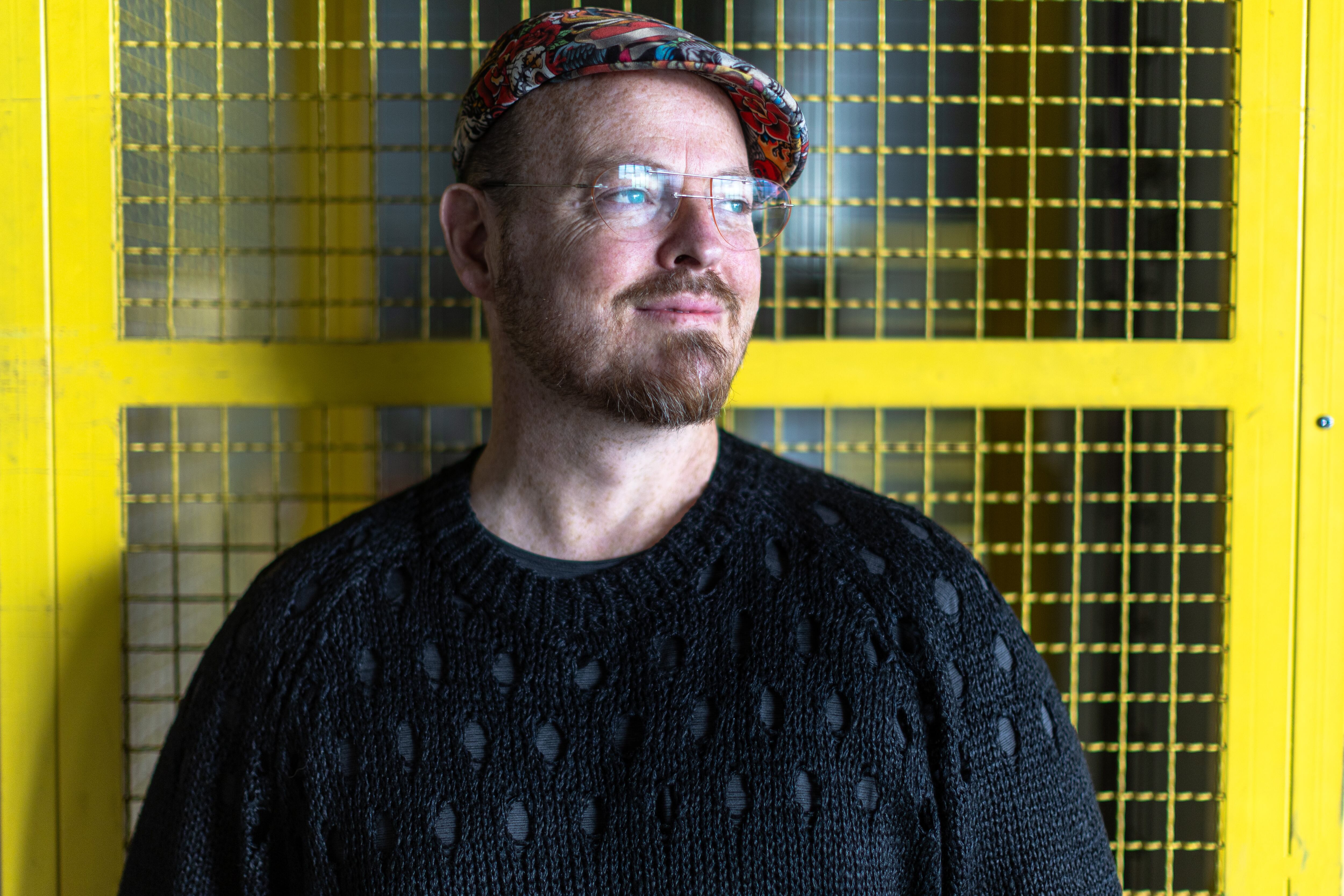 Jonathan Brill, en la antigua rotativa de EL PAÍS este jueves