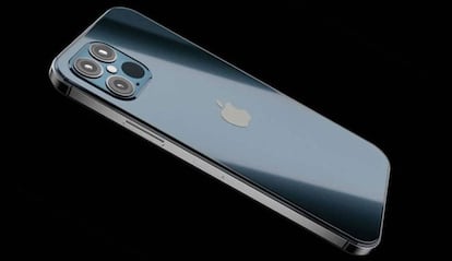 Diseño de concepto de un iPhone 12 Pro de Apple.