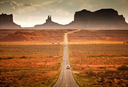 Carretera 163 en Monument Valley (Utah).