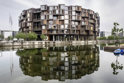 Tietgenkollegiet, un espacio residencial en el distrito de Ørestad de Copenhague para estudiantes menores de 30 años. |