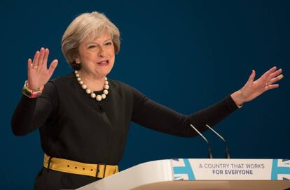 La primera ministra británica, Theresa May