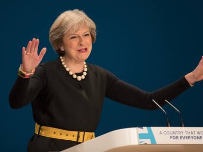 La primera ministra brit&aacute;nica, Theresa May 