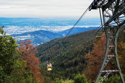 El Schauinslandbahn, el teleférico más largo de Alemania.