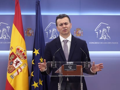 Héctor Gómez, durante su etapa como portavoz del PSOE en el Congreso, en junio de 2022.