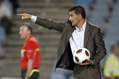 Míchel, durante un partido del Getafe.