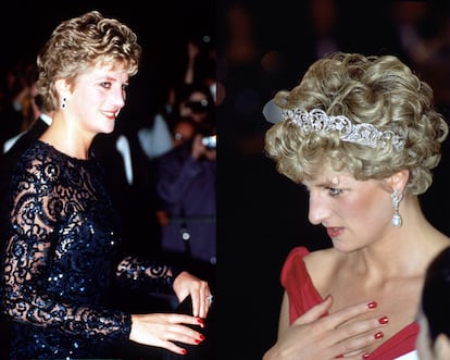 Lady Di sported red nails in almost all of her public appearances.