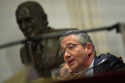 El gobernador del Banco de España, Pablo Hernández de Cos, en una imagen de archivo.