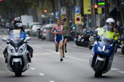 David Martínez, el guanyador de la cursa, que ha fet els 10 km en 30 minuts.