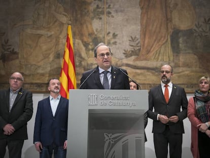 El presidente de la Generalitat de Cataluña, Quim Torra.