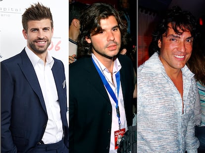 Shakira, Gerard Piqué, Antonio de la Rúa y Osvaldo Ríos.