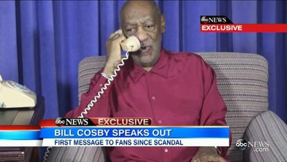 Bill Cosby, en un fotograma de su videomensaje.