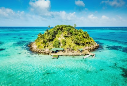 Una isla del archipiélago de San Andrés, que forma parte de la Reserva de la Biosfera de Seaflower.