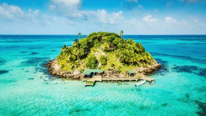 Una isla del archipiélago de San Andrés, que forma parte de la Reserva de la Biosfera de Seaflower.