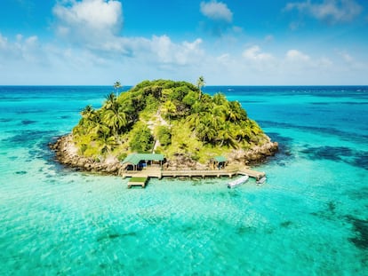 Una isla del archipiélago de San Andrés, que forma parte de la Reserva de la Biosfera de Seaflower.