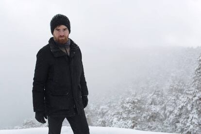 El escritor Paolo Cognetti, ayer en Navacerrada.