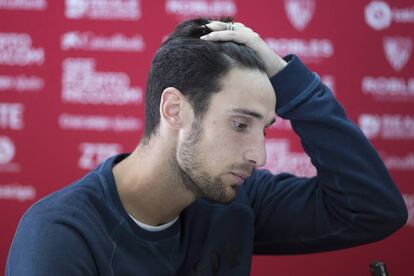 Sergio Rico, durante la entrevista.