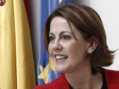 La presidenta del Gobierno de Navarra, Yolanda Barcina, en abril.