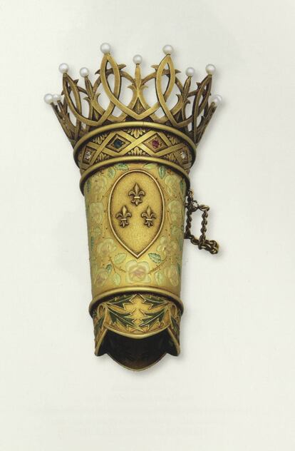 Lo 'porte-bouquet' que se regaló a la reina Victoria, creado el 1906 por Lluís Masriera.