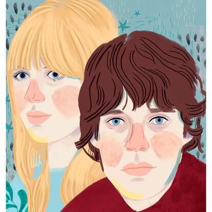 Marianne Faithfull dejó las giras para estar cerca del círculo de Mick Jagger. Duró cuatro años (Ilustración: Marisa Morea)