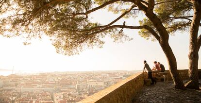 Mirador del castillo de San Jorge, en Lisboa.