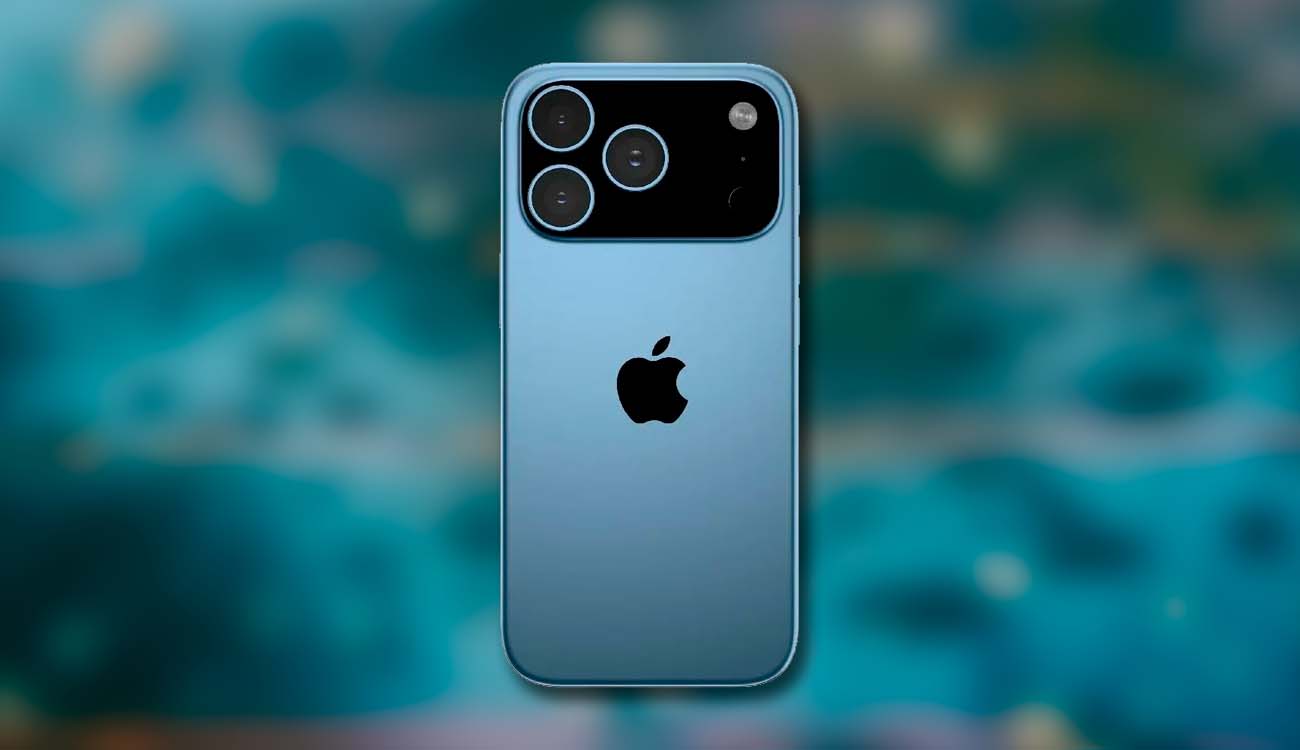 Posible cámara trasera del iPhone 17 Pro