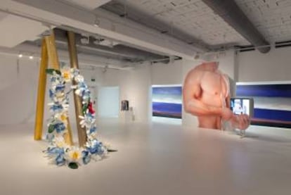 Obras de Momu&No es en Espai 13 de la Fundación Miró.