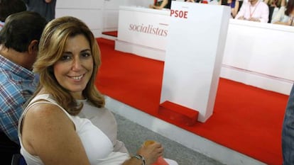 Susana D&iacute;az, este s&aacute;bado, al comenzar el Comit&eacute; Federal del PSOE. 