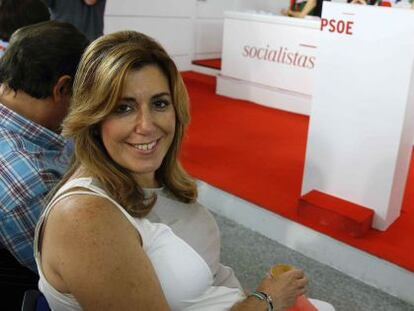 Susana D&iacute;az, este s&aacute;bado, al comenzar el Comit&eacute; Federal del PSOE. 