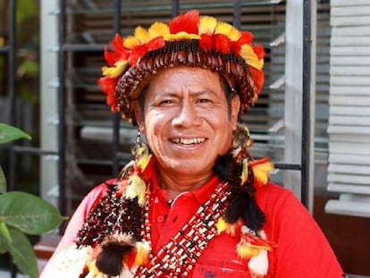 Tito Nugkuag Kajig, miembro de la Comunidad Nativa Shampuyacu.