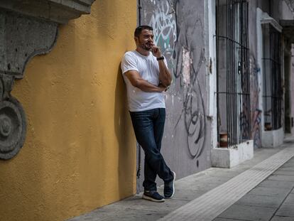 Mexican scientist Héctor Alejandro Cabrera Fuentes, in downtown Oaxaca, on August 1, 2023