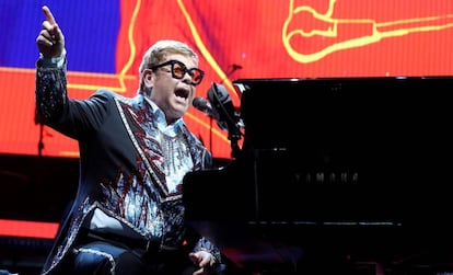Elton John, en un concierto en Madrid.